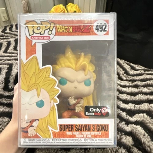 Funko Pop! Dragon Ball Z Super Saiyan 3 Goku #492 GameStop Exclusive Figure