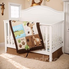 Nursery Bedding for Boys Jungle Giraffe Crib Bedding Cute Animal 3 Piece Baby...