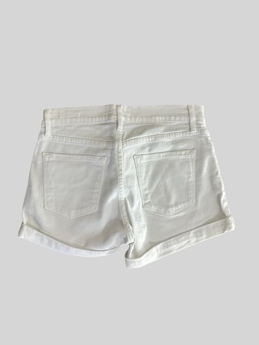 Frame white cotton blend shorts size UK8/US4 - Picture 2 of 5