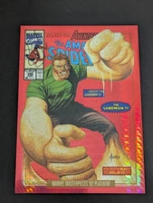 2024 RED PRISM MARVEL MASTERPIECES '92 PLATINUM Sandman #77V /292 🔥