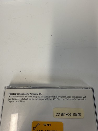 Microsoft Plus! 98 Companion For Windows 98 CD Disc + Product Key - Picture 2 of 4
