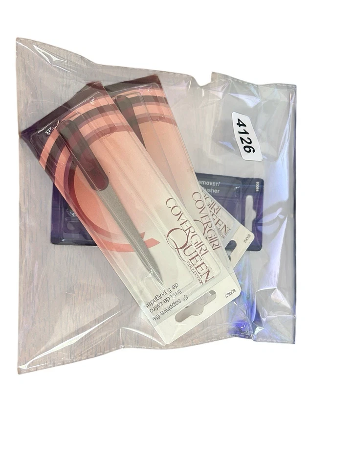 2011 Cover Girl Queen Collection 5" Sapphire File lote de 3 removedores de cutículas empuje Foto 3 de 3