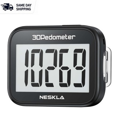 Easy-to-Use 3D Pedometer with Long Battery Life - Perfect for Men, Women, Kids