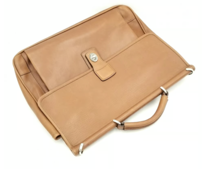 Coach F06456 Vintage Barclay Saddle Brown Briefcase/Laptop Bag W