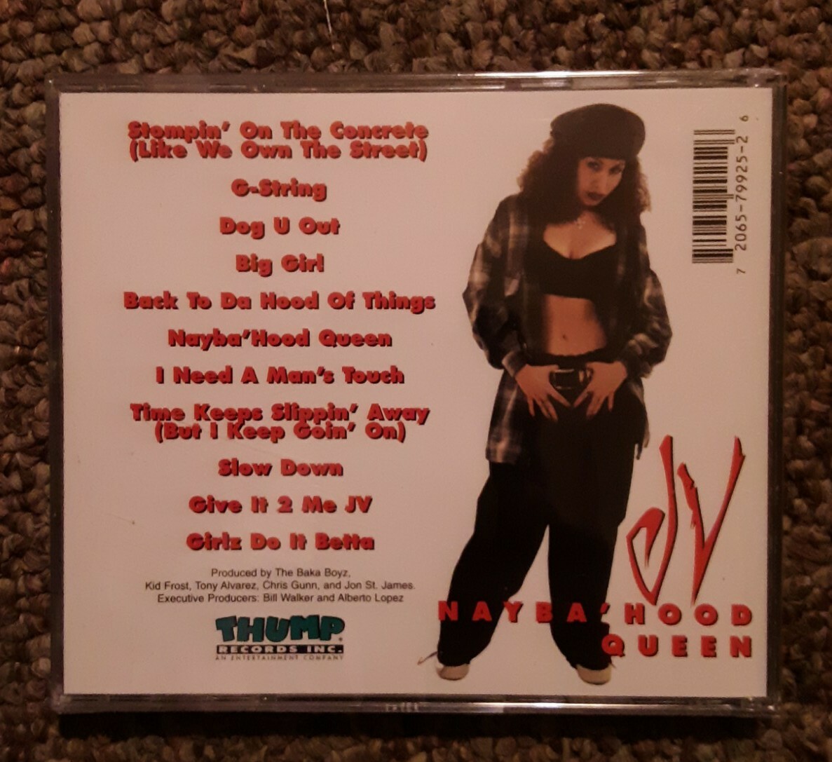 Chicano Rap CD JV - NAYBA'HOOD QUEEN - West Coast Latin Old School