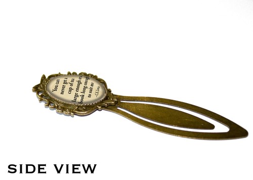 C.W. Lewis Quote - Handmade Bookmark Metal Oval Glass Holiday Gift Book Lovers - Picture 2 of 4