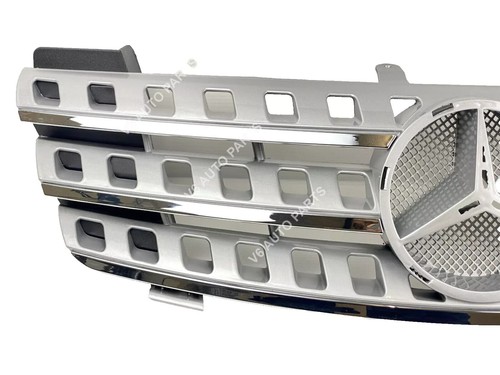 For Mercedes M-Class Grill W164 Front Bumper Chrome Grille 2005 - 2008 500 ML550 - Picture 11 of 17
