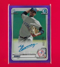 2020 Bowman Chrome Prospects Purple Yoendrys Gomez Refractor AUTO'd/250 #CPA-YG