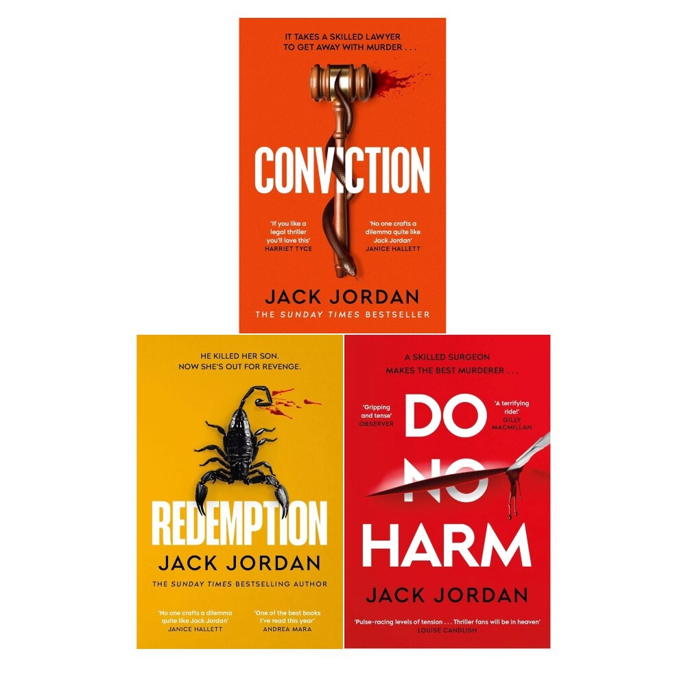 Jack Jordan Collection 3 Books Set Conviction, Redemption, Do No Harm