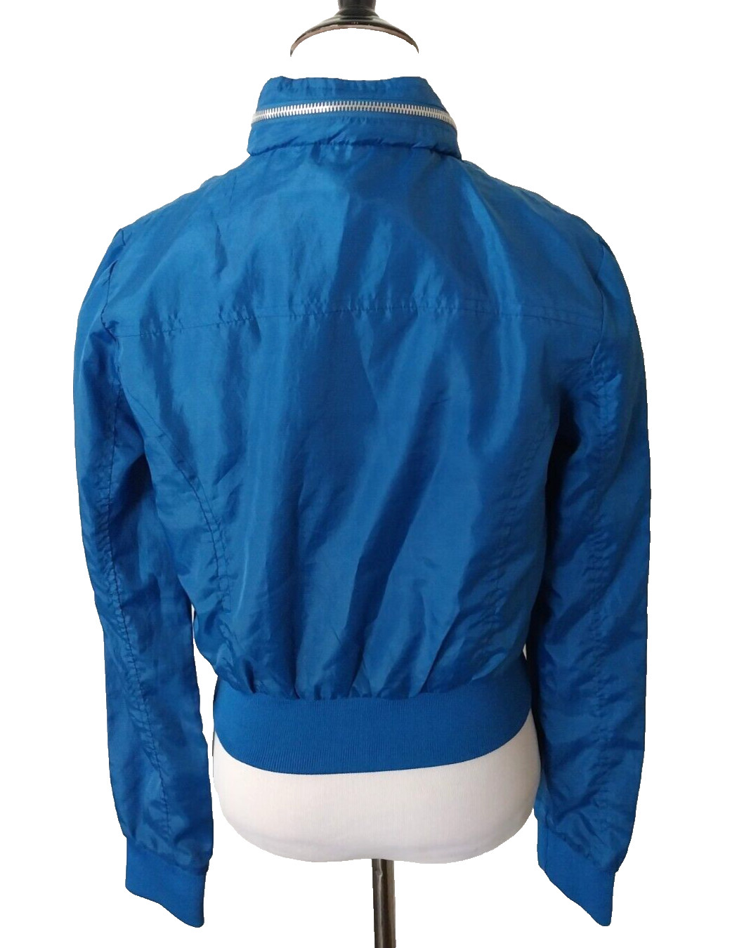 EVOLUTION CROPPED WINDBREAKER JACKET BLUE LINED H… - image 15