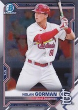 Nolan Gorman Baseball Cards - Parallels, Base - You Choose!  2 CARD MINIMUM!
