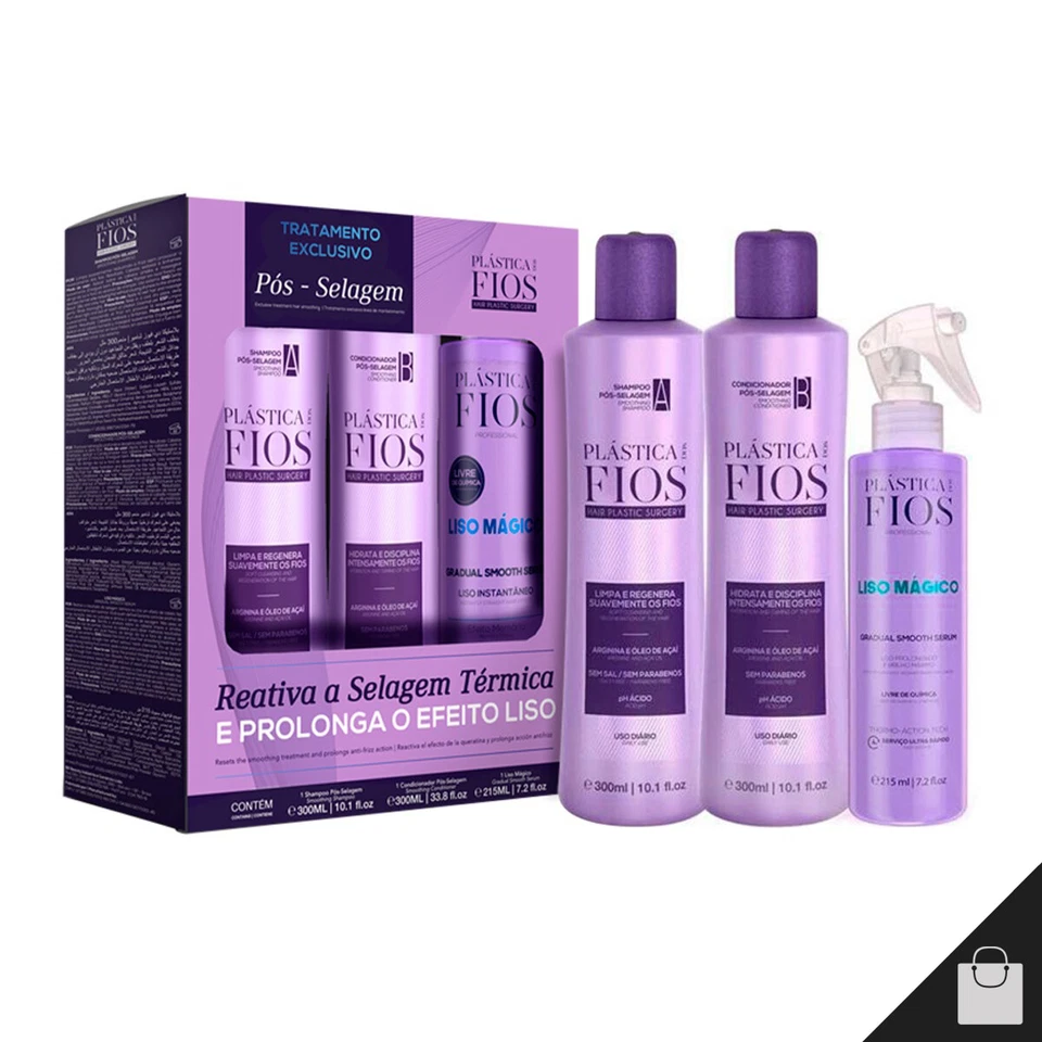 Cadiveu Plastica dos Fios Post Sealing Home Care Kit Pos Selagem Hair Treatment - Image 2 of 4
