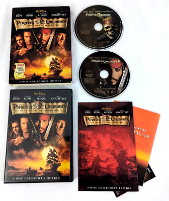 Pirates Of The Caribbean Curse Of The Black Pearl 2 DVD Collectors Edition