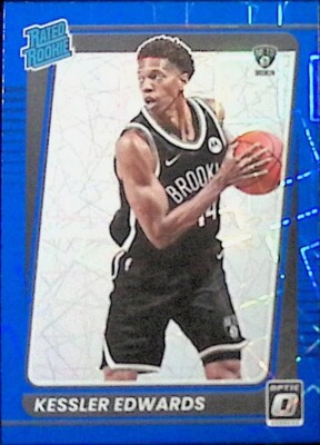 2021-22 Panini Donruss Optic NBA Brooklyn Nets Kessler Edwards Blue Velocity