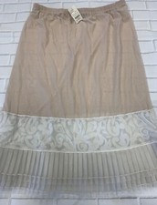 Your Slip Is Showing Ballerina Short Slip Ivory Nude Size L BNWT