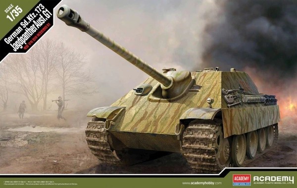 German Sd.Kfz.173 Jagdpanther Ausf.G1 Panzer 1:35 Plastik Modellbausatz Academy-image