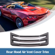Carbon Abs Rear Hood Hatch Vent Trim Scoop For C8 Corvette Z06 Z51 Convertible