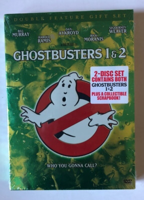 Ghost Busters 1 & 2 DVD Double Feature Set W/ Collectible Scrap Book New Sealed