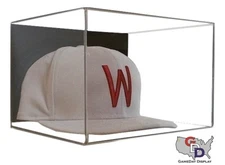 Acrylic Wall Mount Hat or Cap Display Case Clear UV Protecting GameDay Display