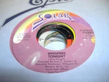 Soul 45 WHISPERS - Tonight / Small Talkin' on Solar