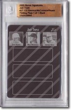 COLBY RASMUS * Mark McCormick * Anthony Reyes Rookie Printing Press Plate 1/1