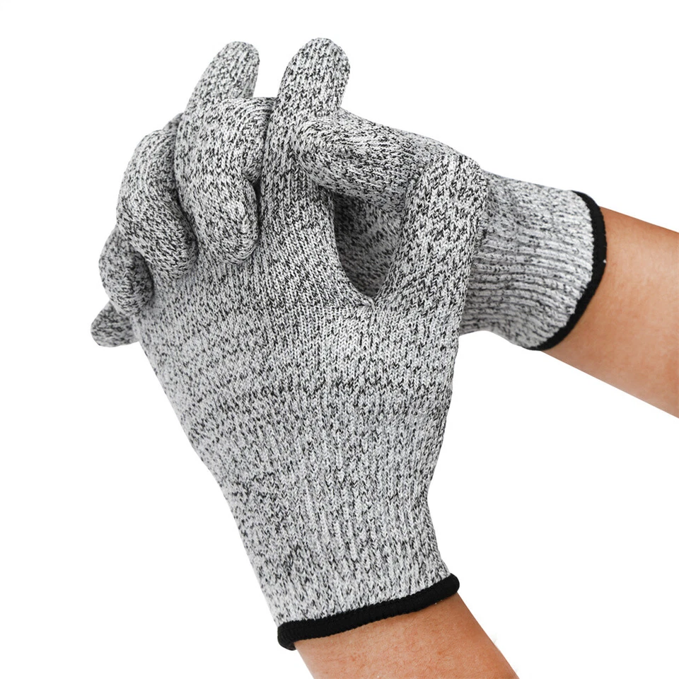 3 Pack Safety Cut Proof Stab Resistant Butcher Work Gloves Level 5 Protection US - Image 3 of 4