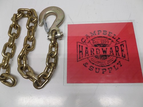 Auto Body Frame Machine Pull Chain 3/8" x 5' Grade 70 with 3/8" Clevis Slip Hook - Afbeelding 1 van 7