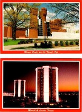 2~4X6 Postcards OH, Columbus OHIO STATE UNIVERSITY Werner Center & Towers/Dorms