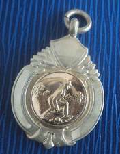 Vintage Sterling Silver  Gold Fob Medal - Bowling / Bowls 1931 Reedman Cup
