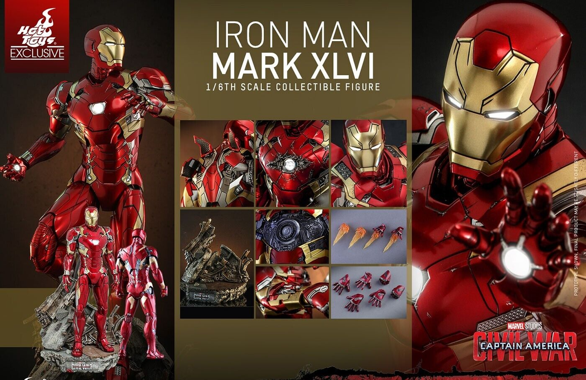 ホットトイズ MMS608-D42 アイアンマン マーク46 Amazon.co.jp