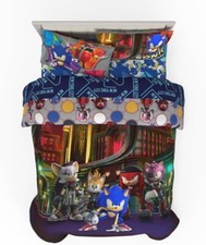 Sonic The Hedgehog "Sonic Prime" Kids Reversible Full Bed Set-AB0D6WRX55Q6