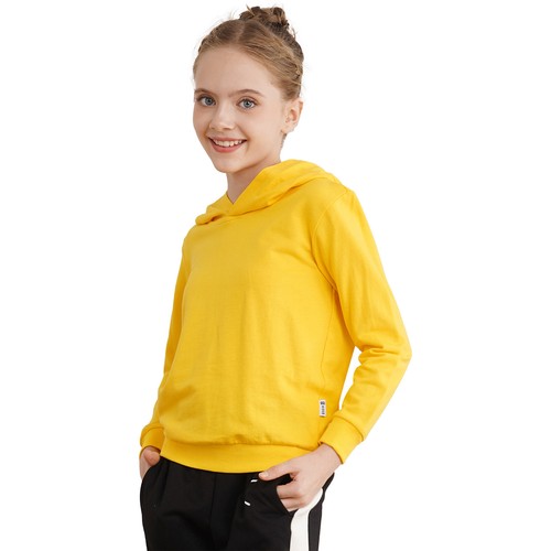 Kids Girls Casual Hoodie Long Sleeve Lightweight Hooded Sweatshirt Pullover Tops - Picture 80 of 106