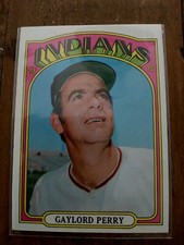 1972 Topps - #285 GAYLORD PERRY P Cleveland INDIANS ⚾ HOF EX ! 