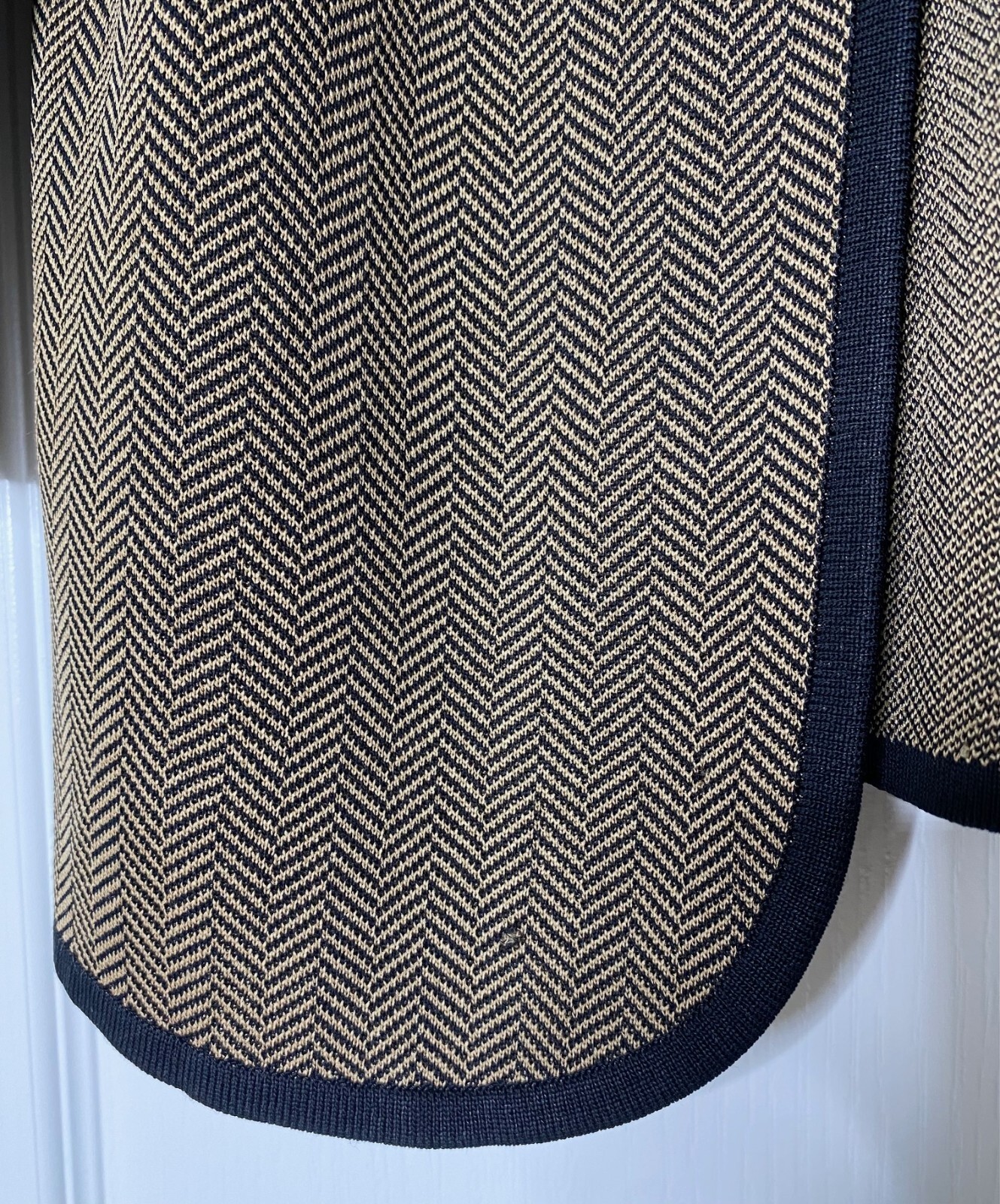 Exclusively Misook Brown Black Herringbone Stretc… - image 4
