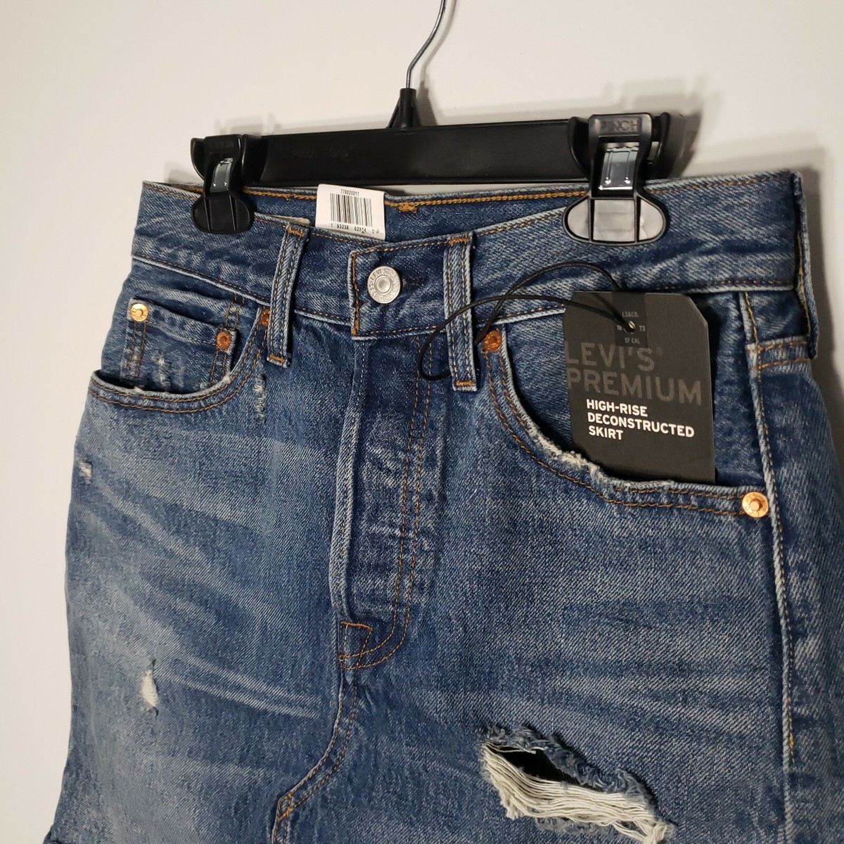 専用3 New! Levi's Deconstructed Iconic Boyfriend Jean Skirt