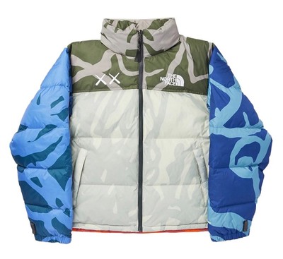 Kaws  x The North Face Retro 1996 Nuptse Jacket Moon Light Ivory Extra Large New