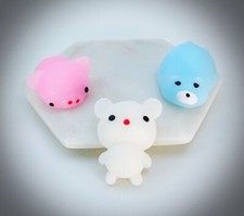 Mochi Squishy Toys Mini Squishy Party Favors Kid Animals Fun White Bear Play