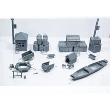 LYTS64035 1/64 Miniature Scene Of Farm Building Set