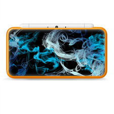 Skins Decal Wrap for Nintendo 2DS XL - blue green white smoke