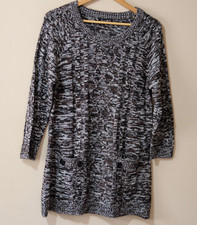 Carol Rose Sweater Dress Longsleeve w/Pockets Size L #p95-29