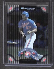 2002 Donruss Career Stat Line #18 Vladimir Guerrero No 110 of 170