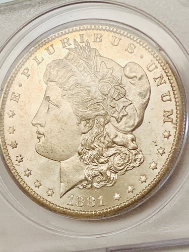 1881-S Morgan Silver Dollar PCGS MS63 OGH Green holder - Picture 5 of 8