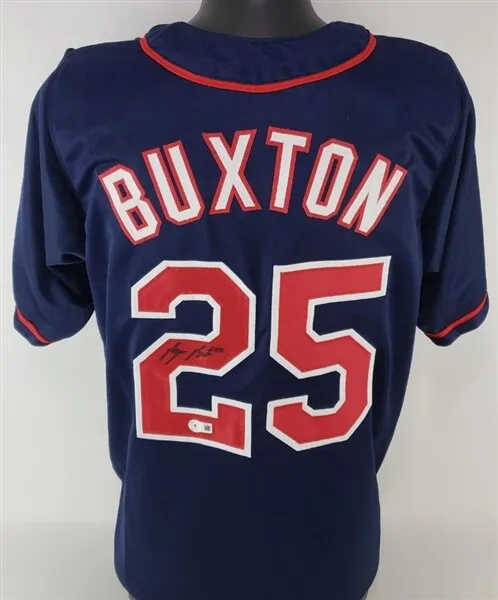 Byron Buxton Signed Minnesota Twins Custom Jersey (Beckett Witness  Certified)