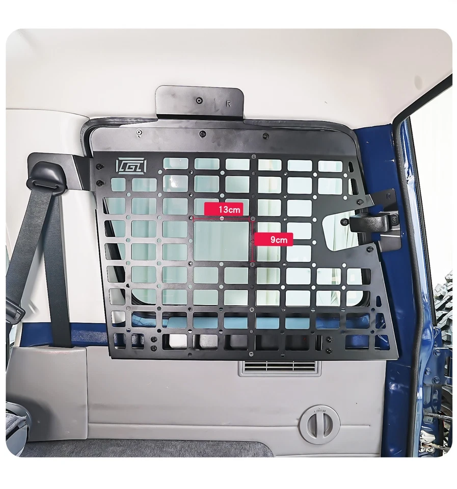 Organizador de maletero con panel de almacenamiento Molle para Toyota Land Cruiser 76 LC76 07-25 Foto 4 de 4