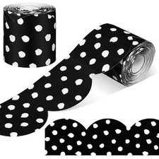 65.6 Ft Bulletin Board BorderScalloped Polka Dots Border for Bulletin BoardRo...