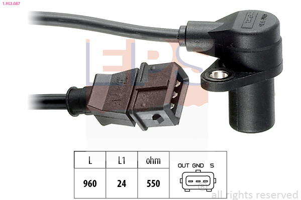 EPS 1.953.087 Sensor, Crankshaft Pulse For BMW-image