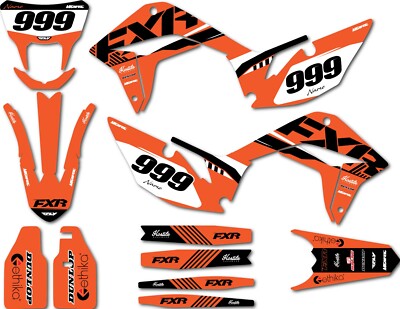 Custom Graphics, full kit fits Kayo T2 250 models Hostile Style sticker kit