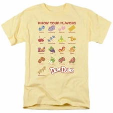 Dum-Dums Flavors T Shirt Mens Licensed Sucker Lollipop Candy Banana