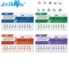 10X Dental Ortho Monoblock Brackets Mini Roth/MBT 0.022/0.018 &3/3-4-5 Hooks