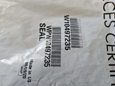 New Genuine OEM Whirlpool Dishwasher Lower Door Seal WPW10497235 W10497235